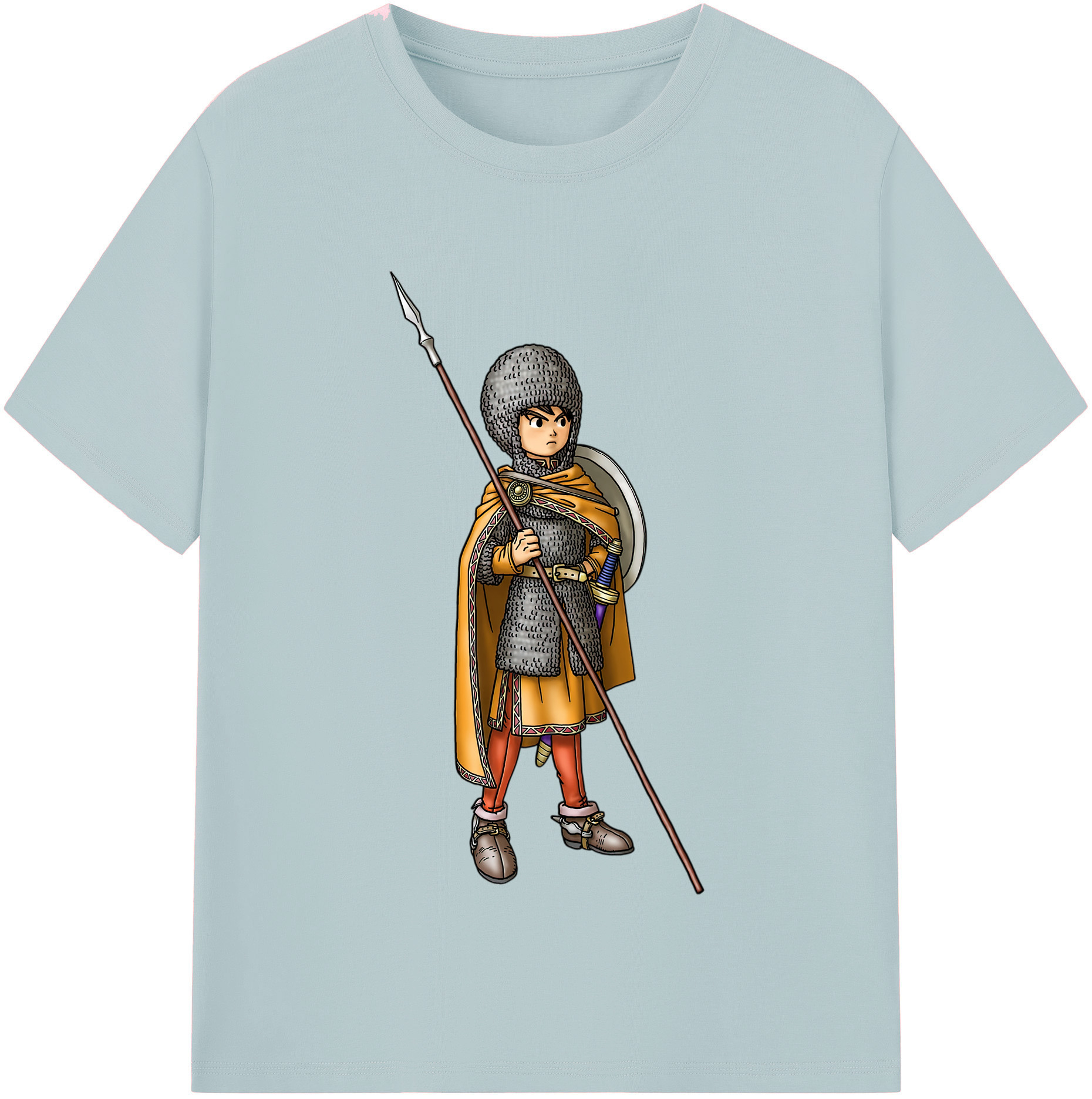 （画像用） ドラゴンクエスト Doragon Kuesuto Dragon Quest 綿100％半袖Tシャツ（フロントプリント）